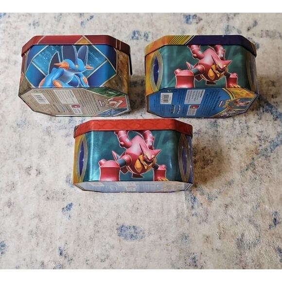 Lot of Three Pokemon Empty Tins Blaziken Pikachu Yveltal - Picture 2 of 7